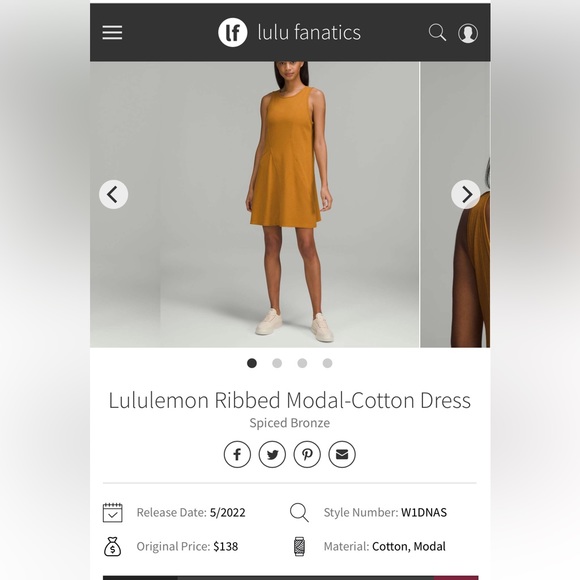 Ribbed Modal Dress - Picture 7 of 8